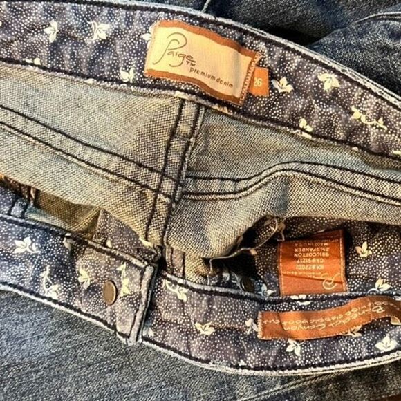 Paige Benedict Canyon Classic Rise Boot Cut Jeans Size 26 - Picture 4 of 4